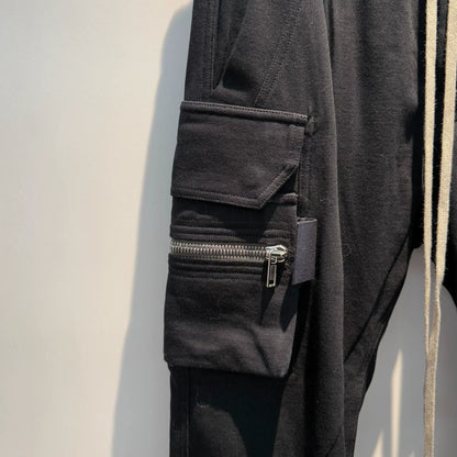 rick owens drawstring tapered long pants