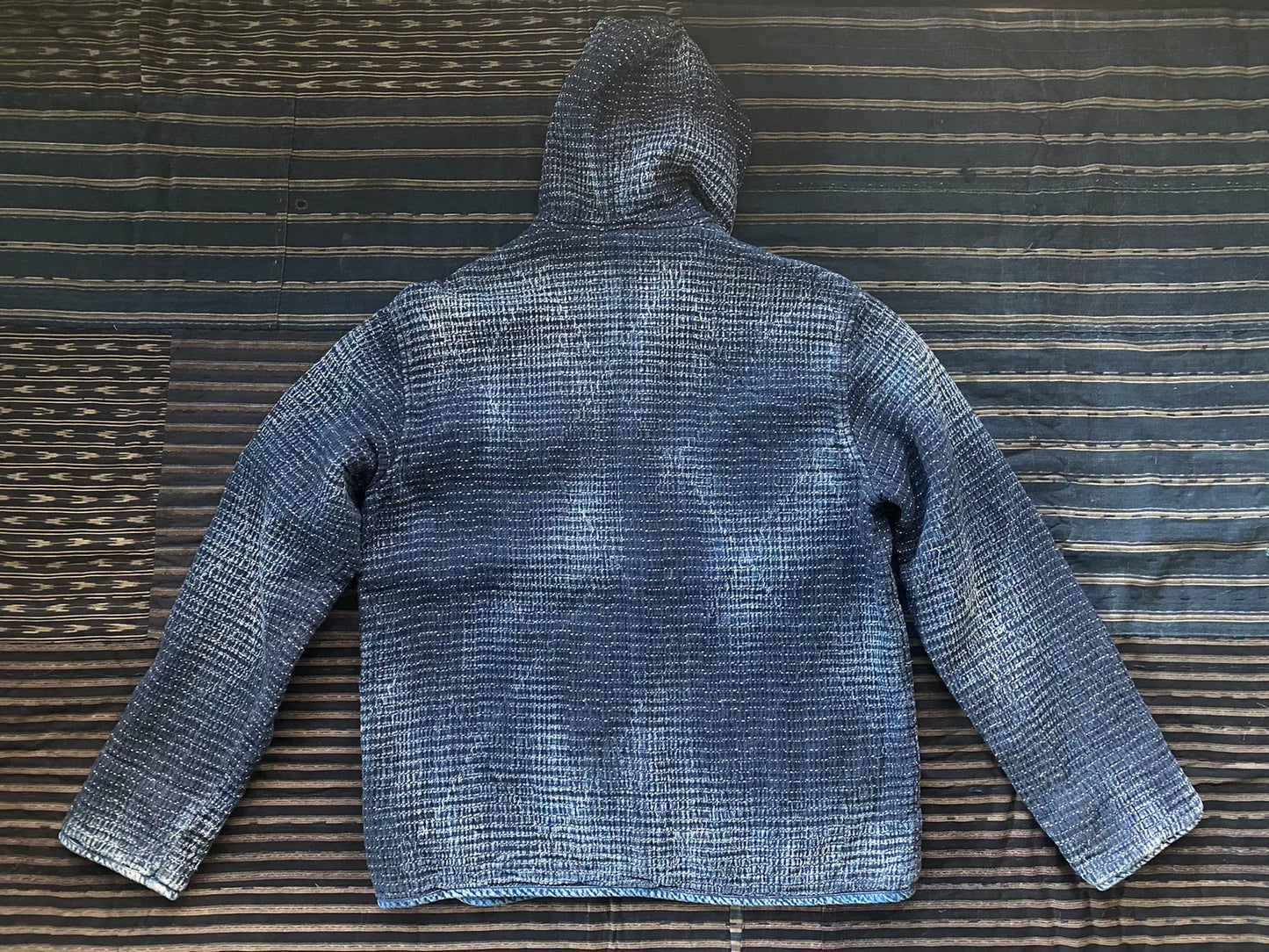 porter classic sashiko light zip parka