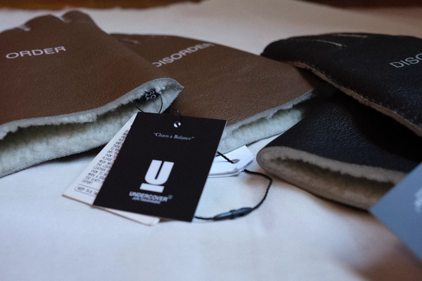Undercover 18AW Shearling Leather Gloves