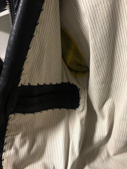 gstar handmade leather jacket size M