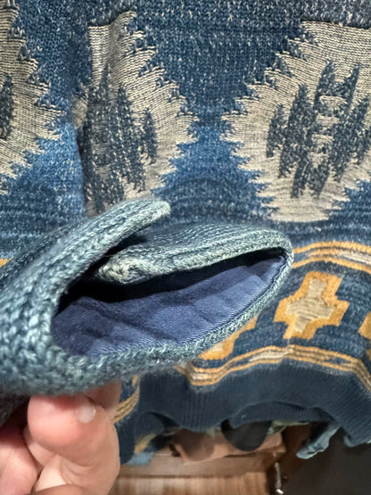 rrl ralph lauren southwestern knit cardigan