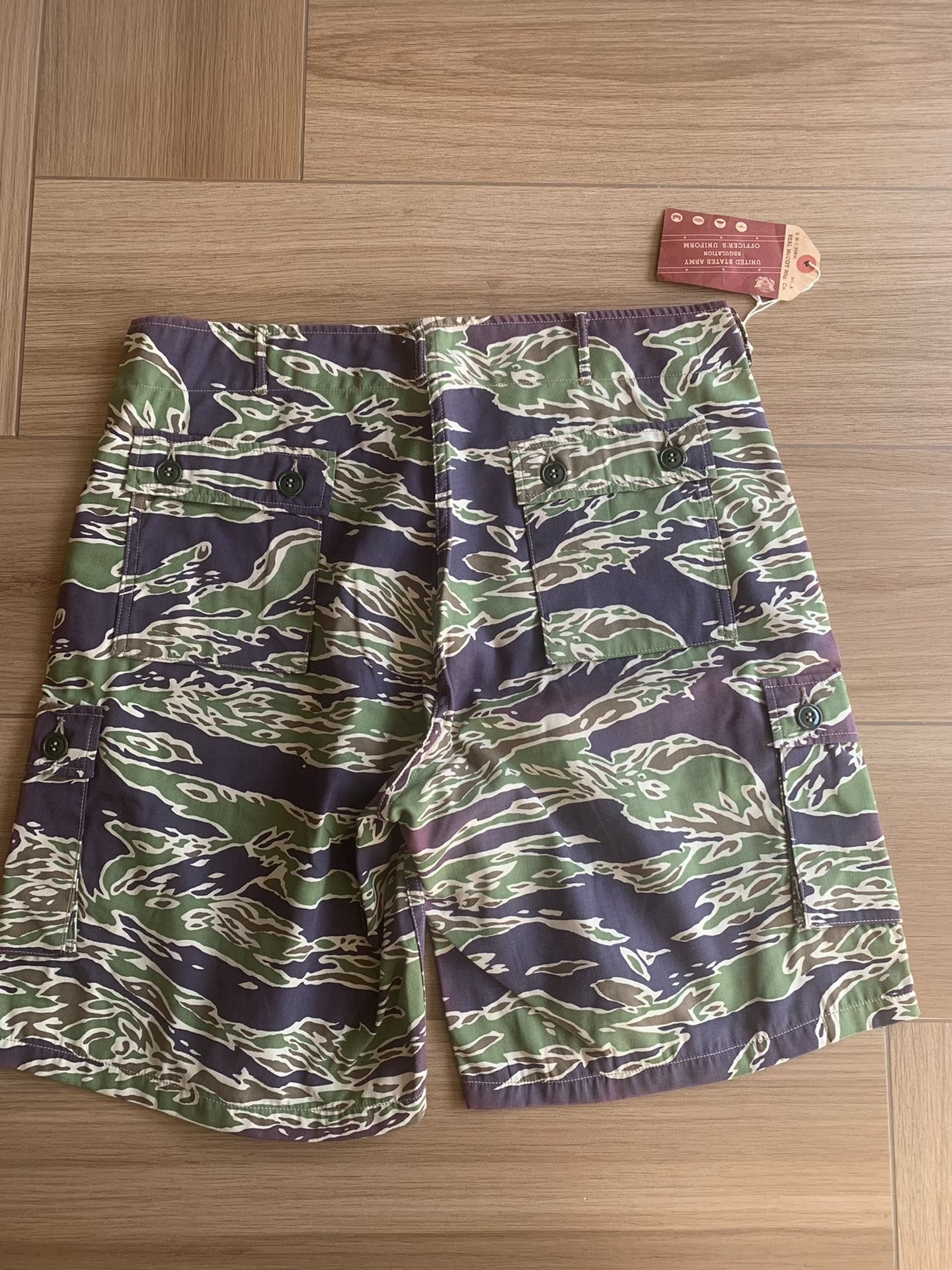 The Real McCoy Tiger Camouflage Shorts