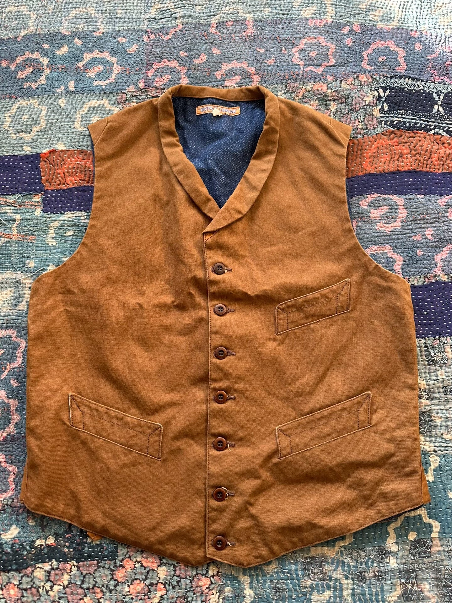 mister freedom work vest in brown color