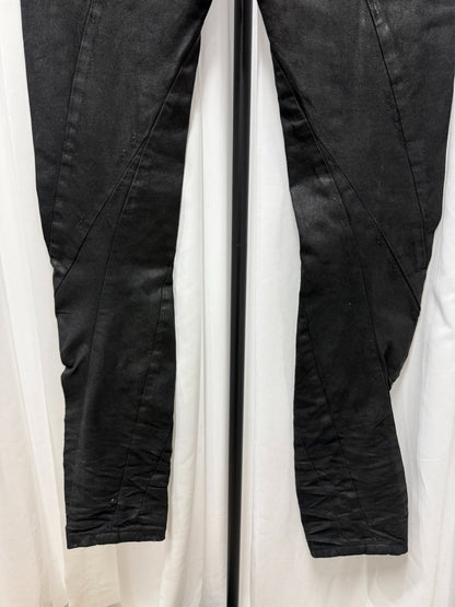 Julius 7 Distressed Spiral Denim Pants