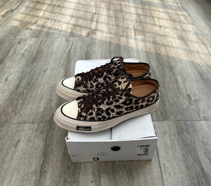 visvim skagway lo leopard canvas sneakers