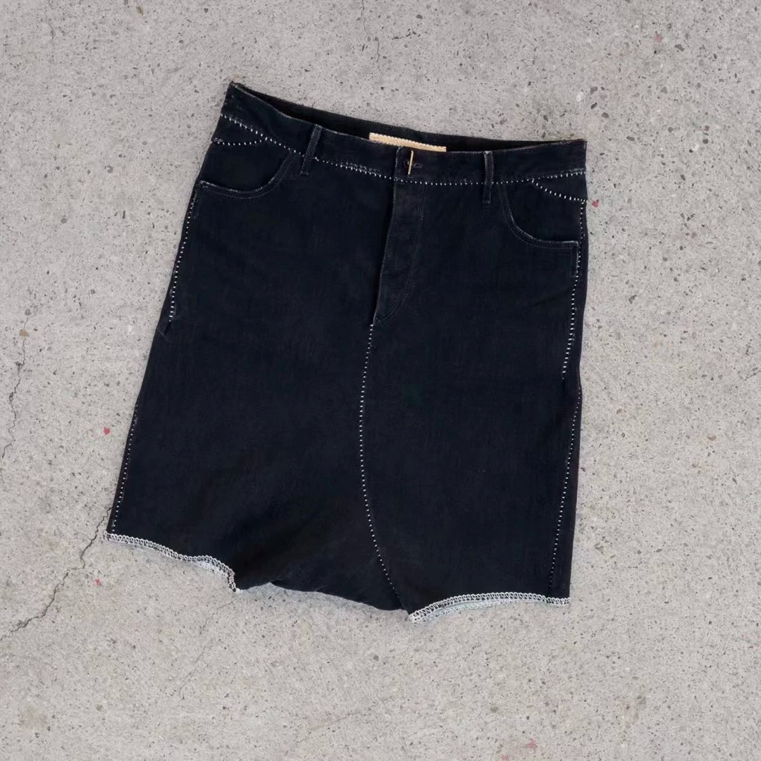 carol christian poell short denim shorts