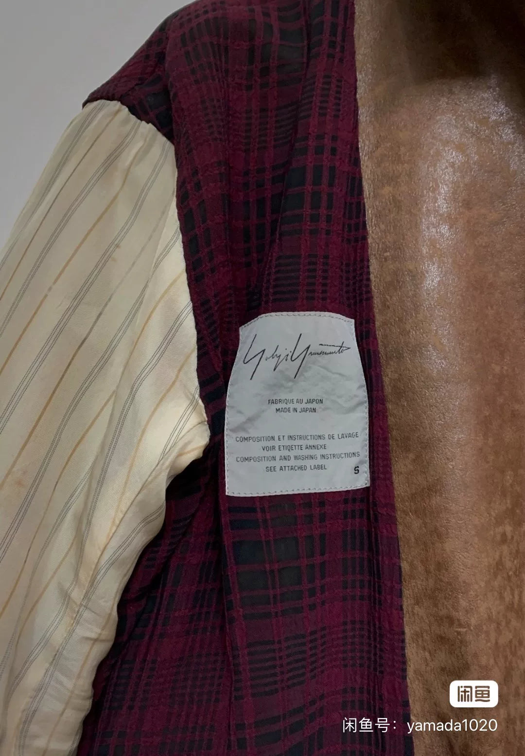 Yohji Zweed Leather Reversible Jacket