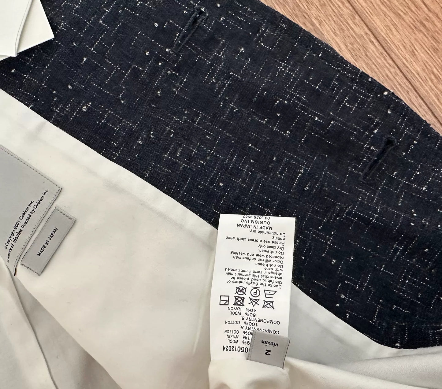 visvim hopiland blazer vintage knotted yarn