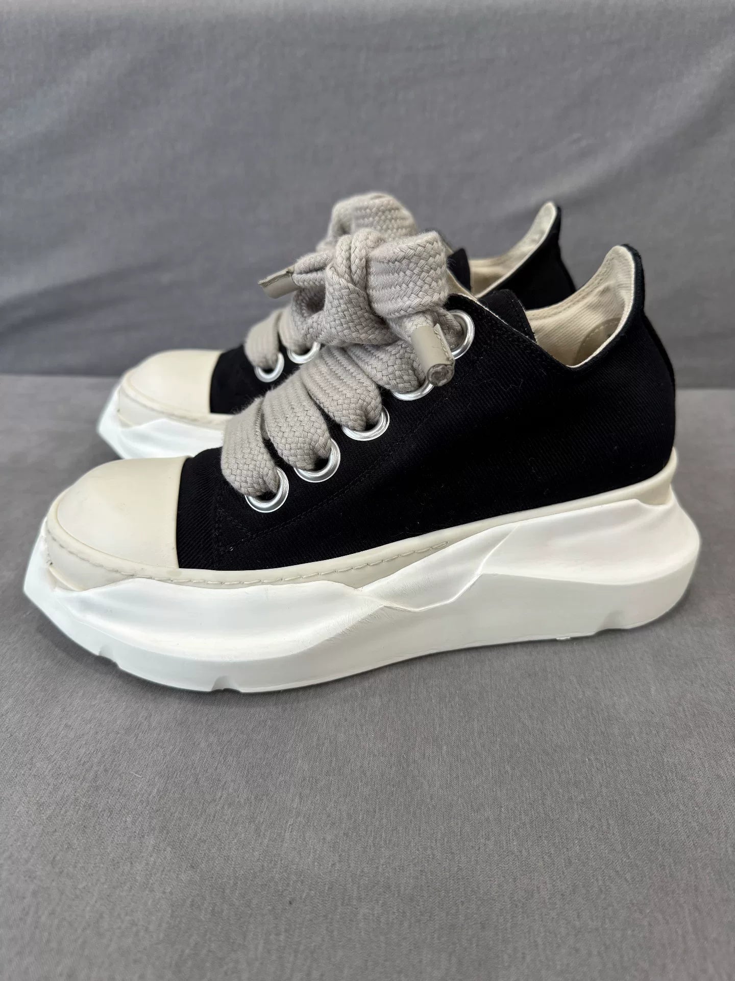 Rick Owens High-Top Thick Sole Sneakers