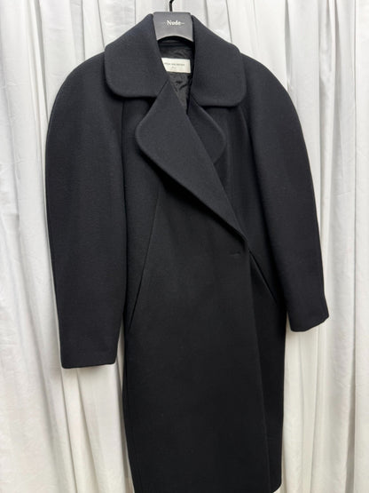 Dries van Noten Round Shoulder Wool Coat