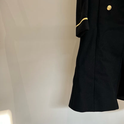 Saint Laurent YSL Runway Gold Button Wool Coat