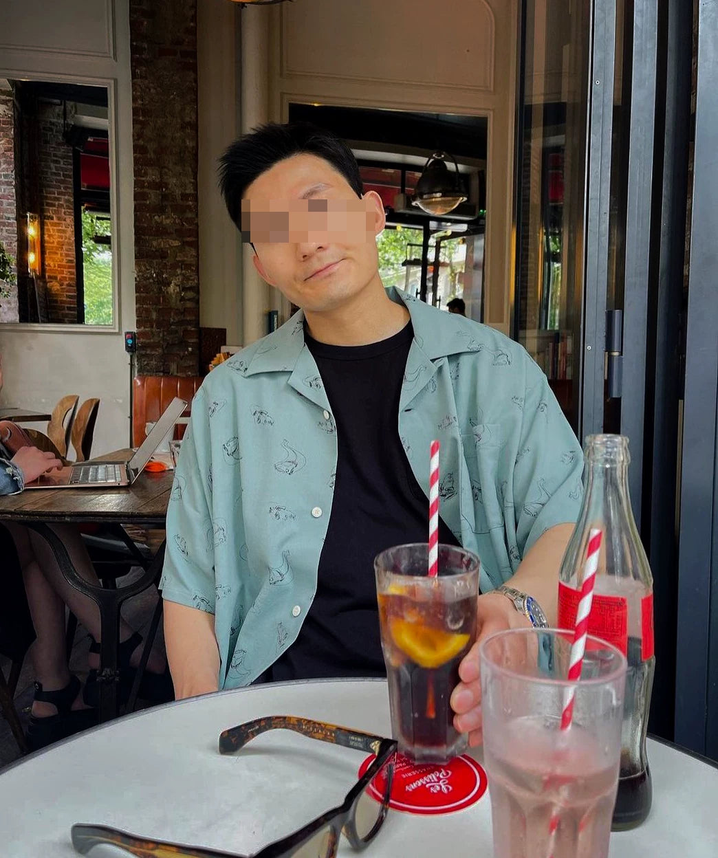 visvim Harmon S/S Roadster Shirt in Green