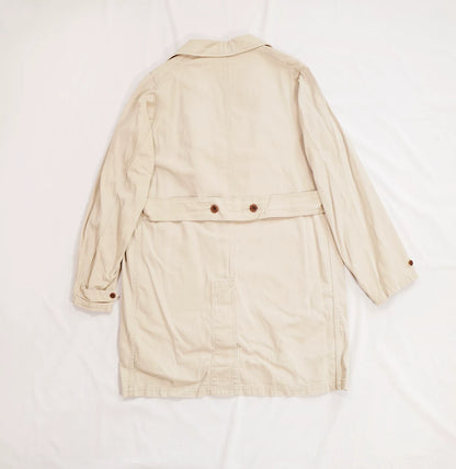 visvim peerless coat in beige tones