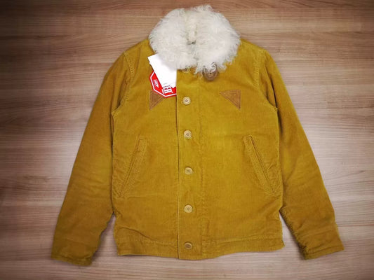 Visvim Deckhand Sheepskin Jacket Mustard