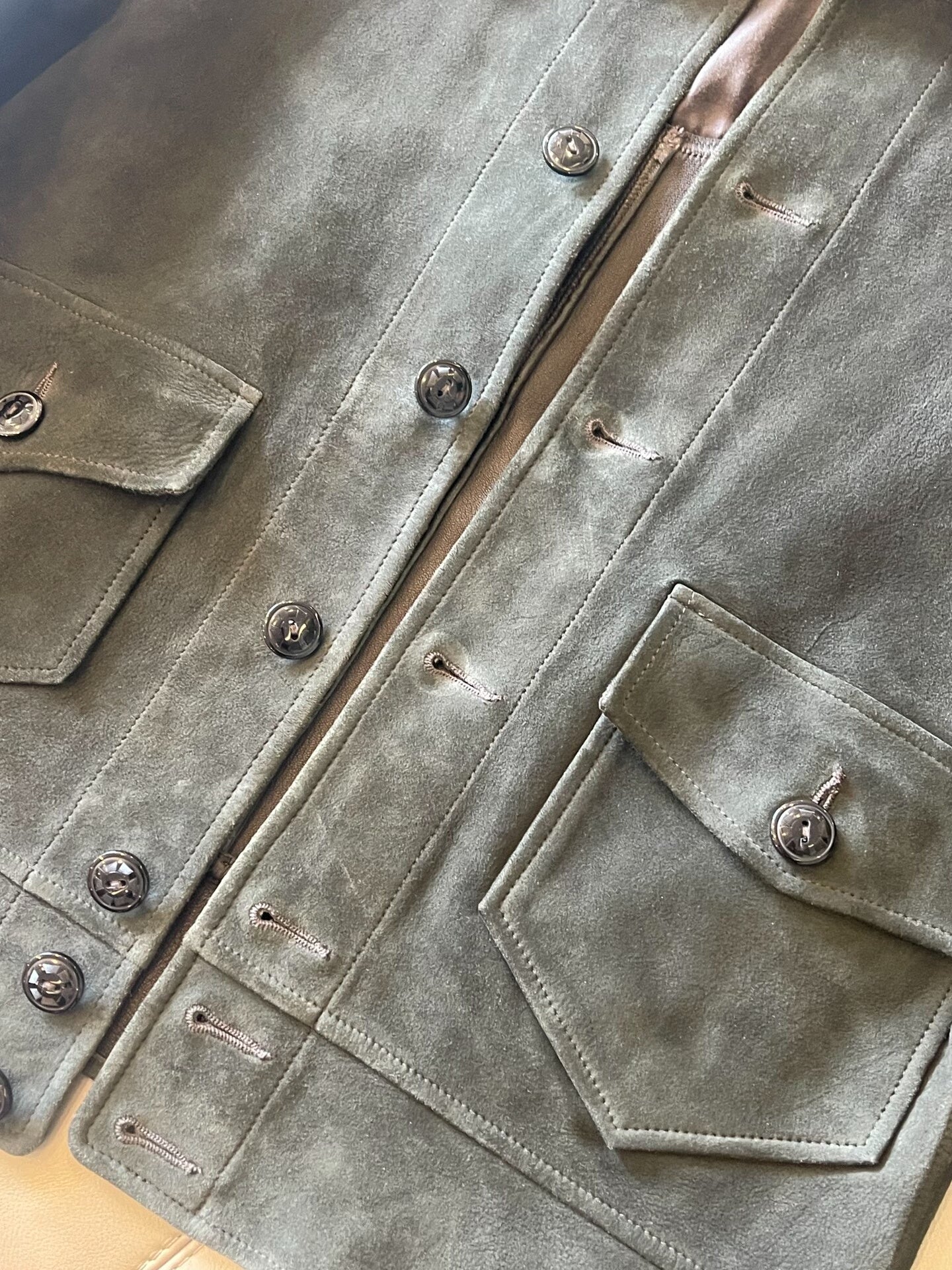 RRL Ralph Lauren Suede Leather Pilot Jacket