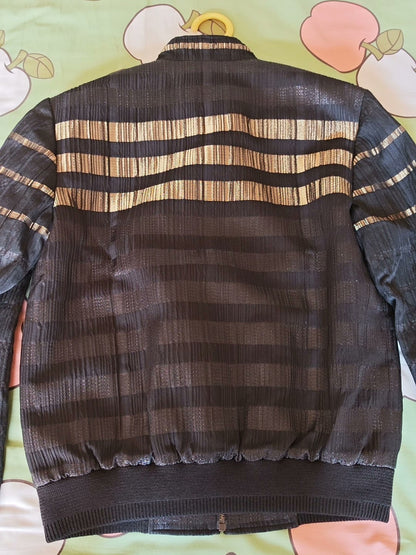 Saint Laurent Black Gold Stripe Jacket