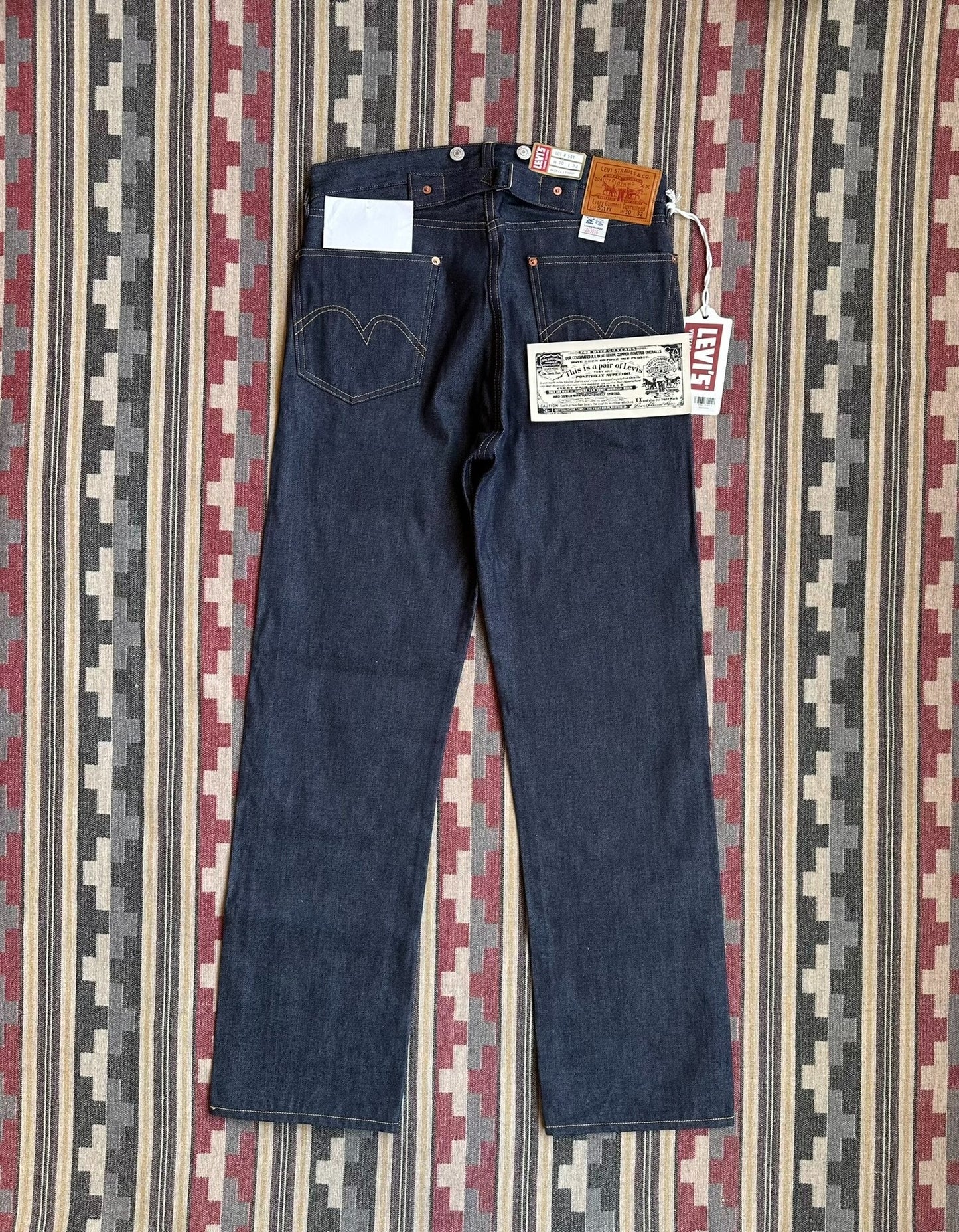levi's lvc 1933 501xx selvage denim jeans