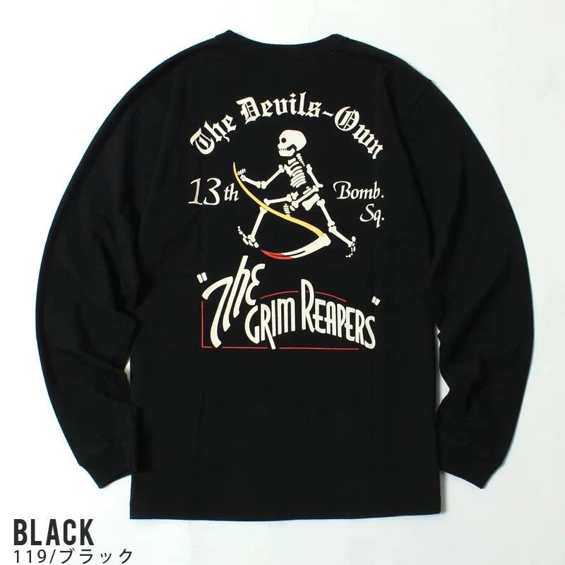 Buzz Rickson's Military Bomber Print Cotton T-Shirt