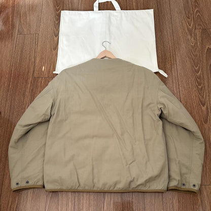 visvim iris down jacket beige reversible