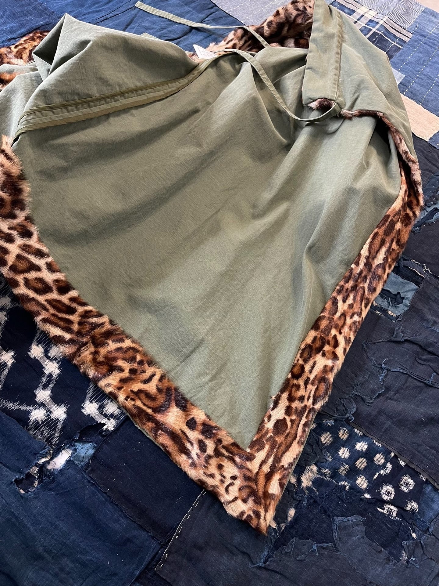 VISVIM 12AW LHAMO ROBE Leopard Print
