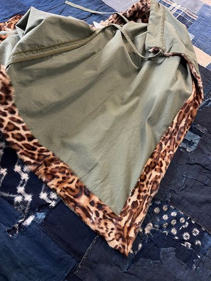 VISVIM 12AW LHAMO ROBE Leopard Print