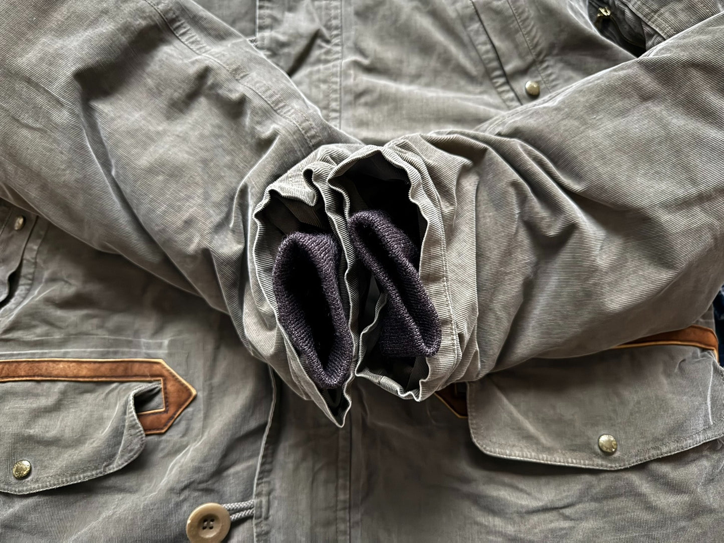 visvim valdez down jacket corduroy coat