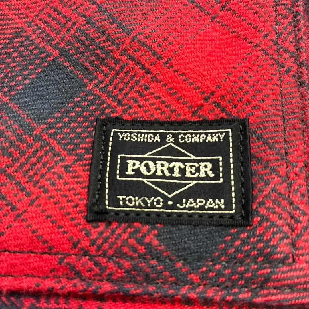 porter bag authentic red checkered design
