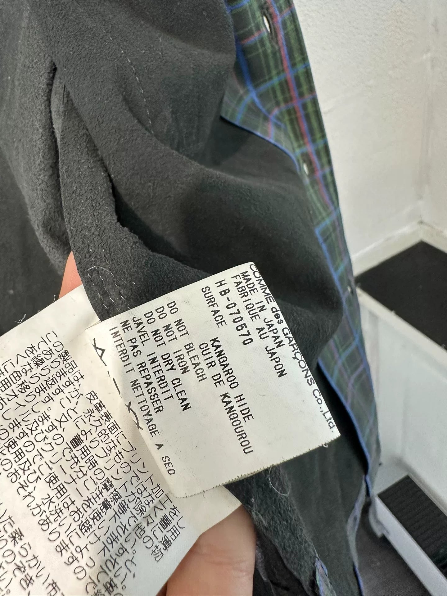 Comme des Garcons Plaid Shirt Jacket