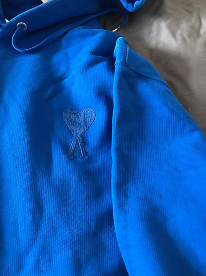 AMI Paris Heart Blue Hoodie