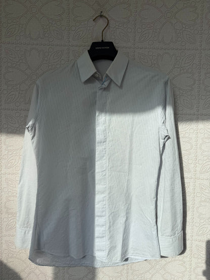 dior light blue patterned long sleeve shirt