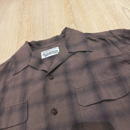 WACKO MARIA 21FW Check Open Collar Shirt