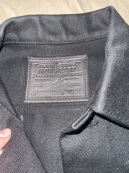 Iron Heart Black Denim Jacket
