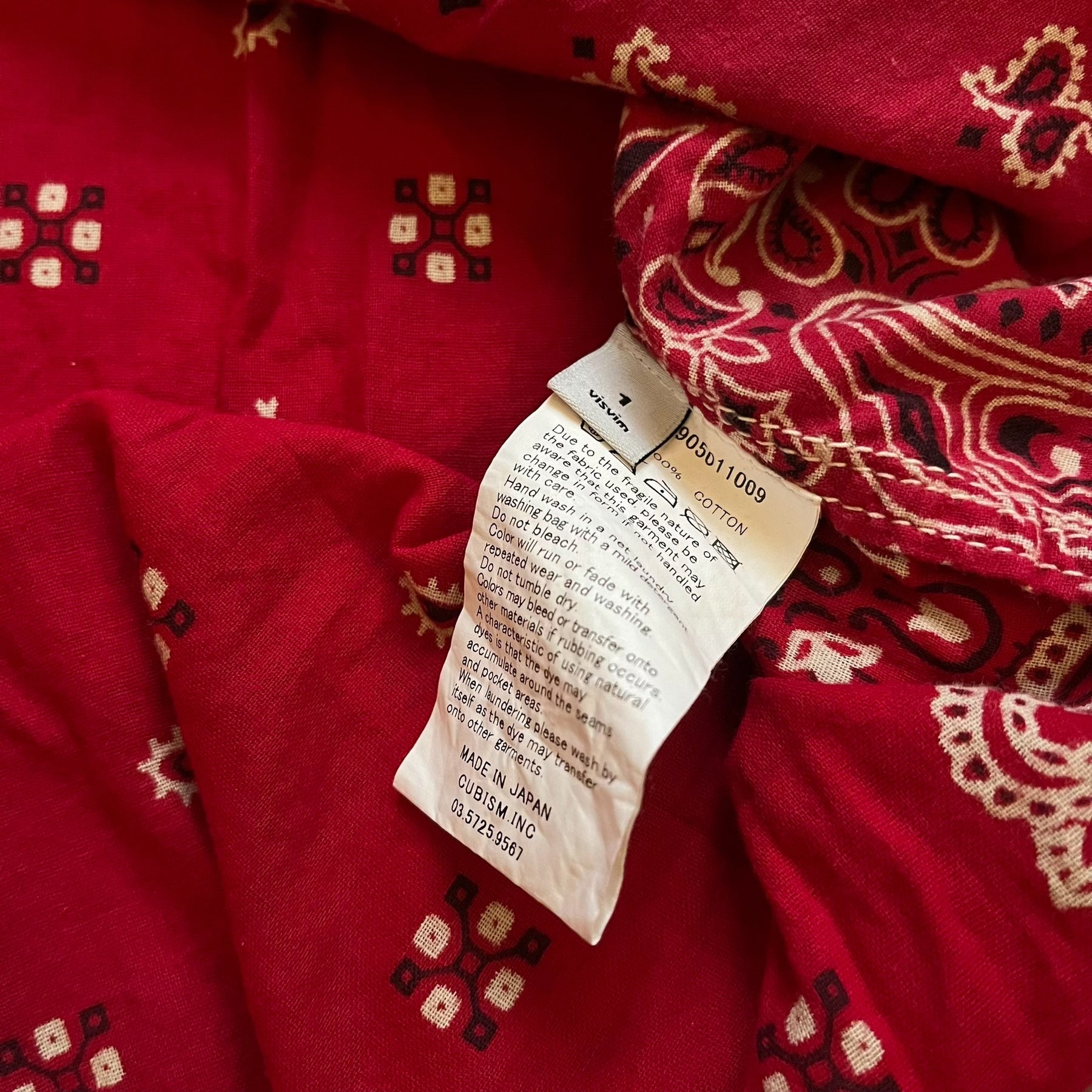 visvim ICT Long Rider LS Paisley Rare