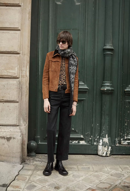 saint laurent high-waist wide-leg jeans