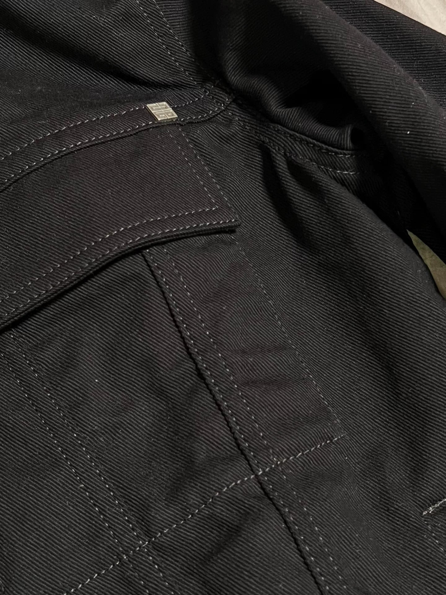 Givenchy SS22 Black Logo Button Jacket