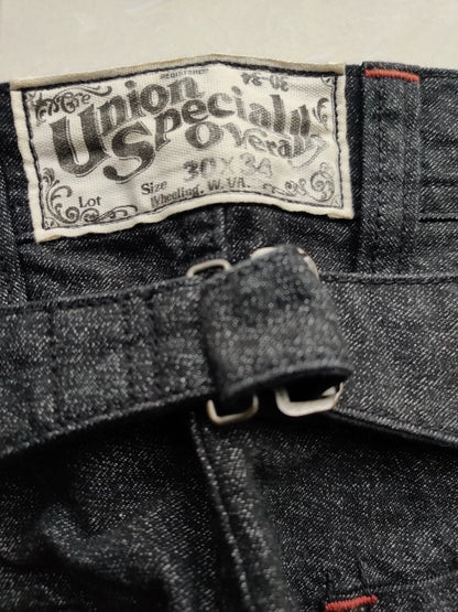 freewheelers bootleggers gray denim pants