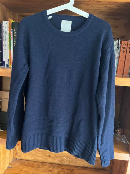 visvim isle wool sweater in stunning blue