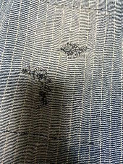 visvim carpenter pants dyed damaged wabash