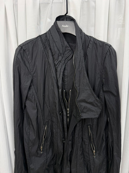JULIUS 7 MA Sheer Distressed Jacket