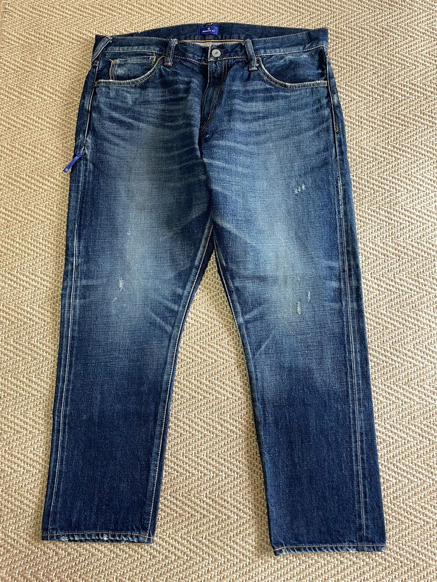 Vanquish & Fragment Lightning Cropped Washed Jeans