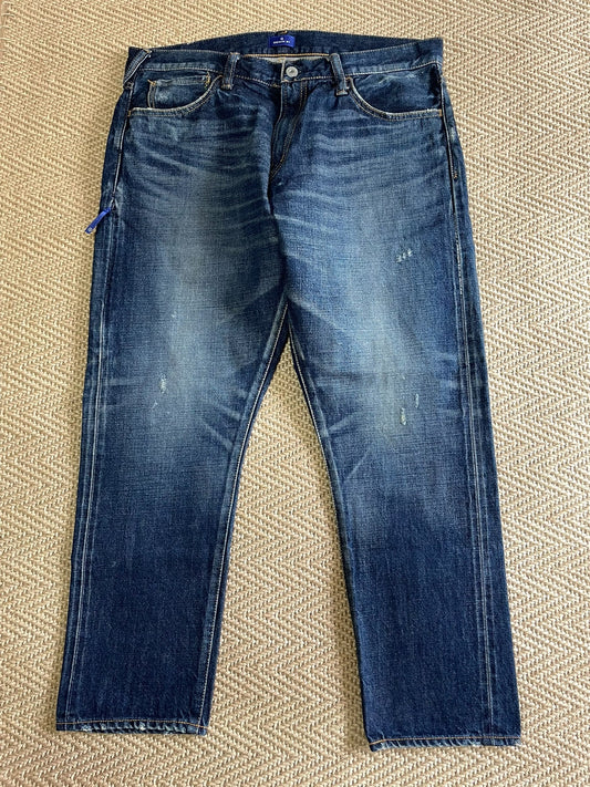 Vanquish & Fragment Lightning Cropped Washed Jeans