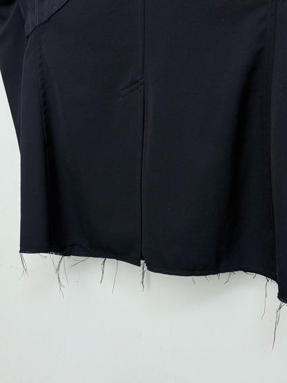 COMME des GARÇONS HOMME PLUS Deconstructed Striped Wool Blazer
