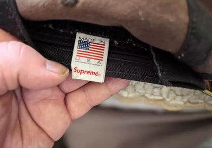 supreme washed chino twill camp cap