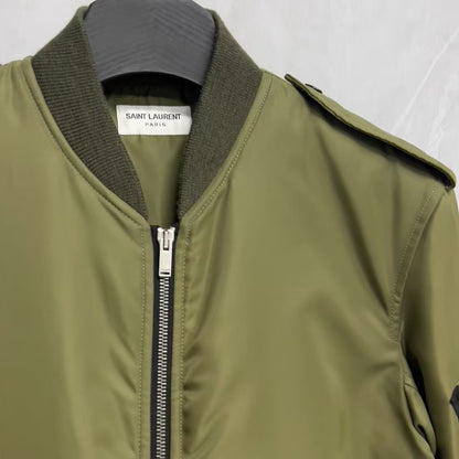 Saint Laurent Green Bomber Jacket