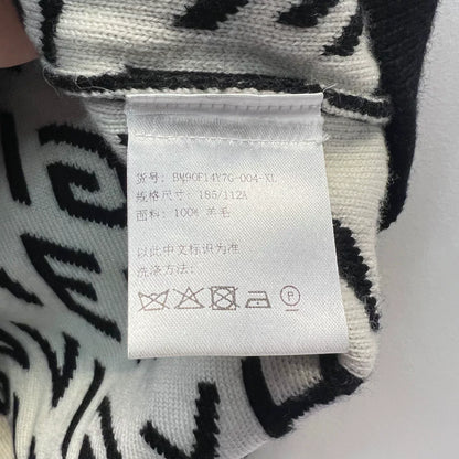 Givenchy Logo Wool Cardigan Size XL