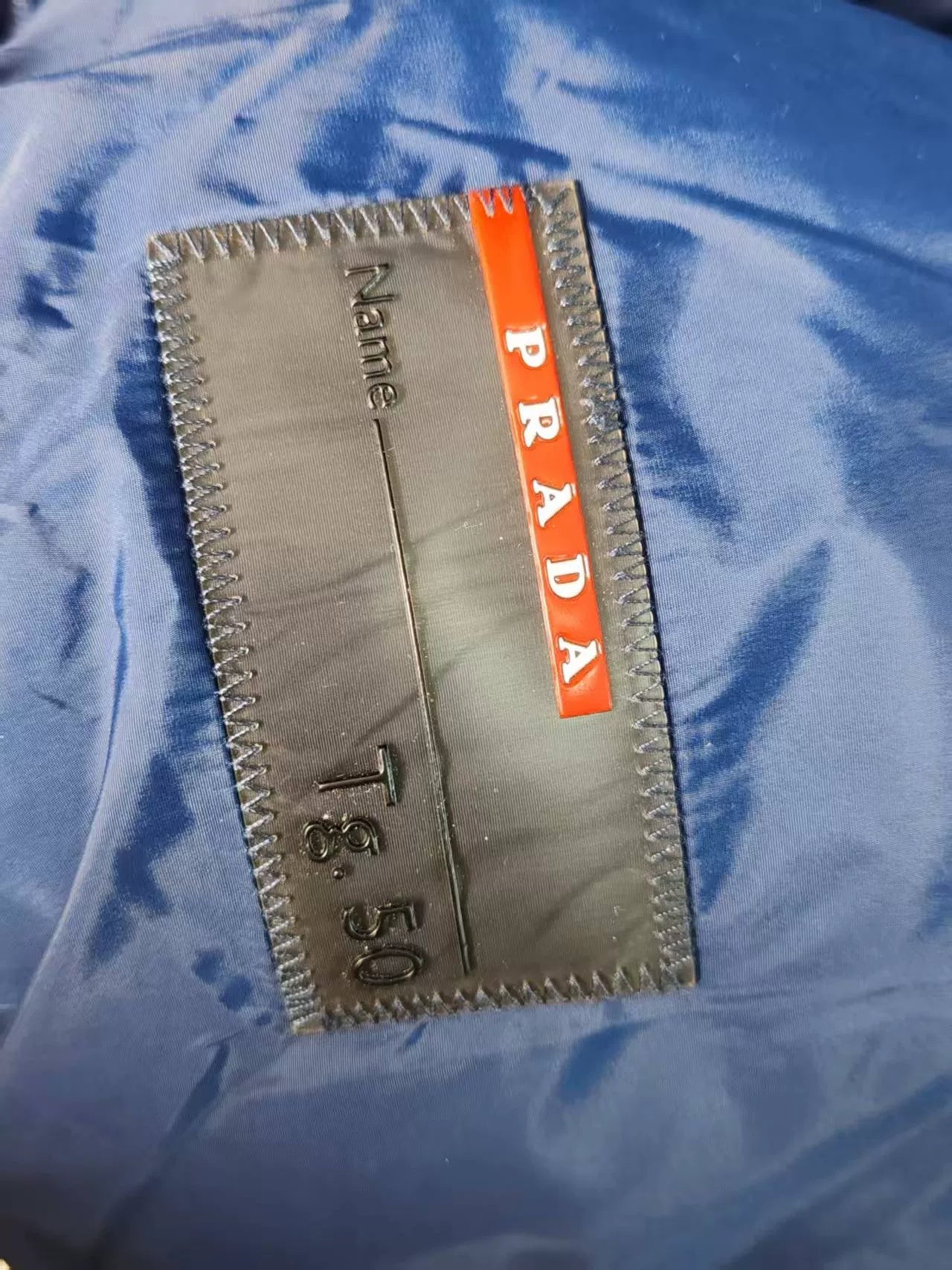 Prada Metallic Triangle Cotton Vest