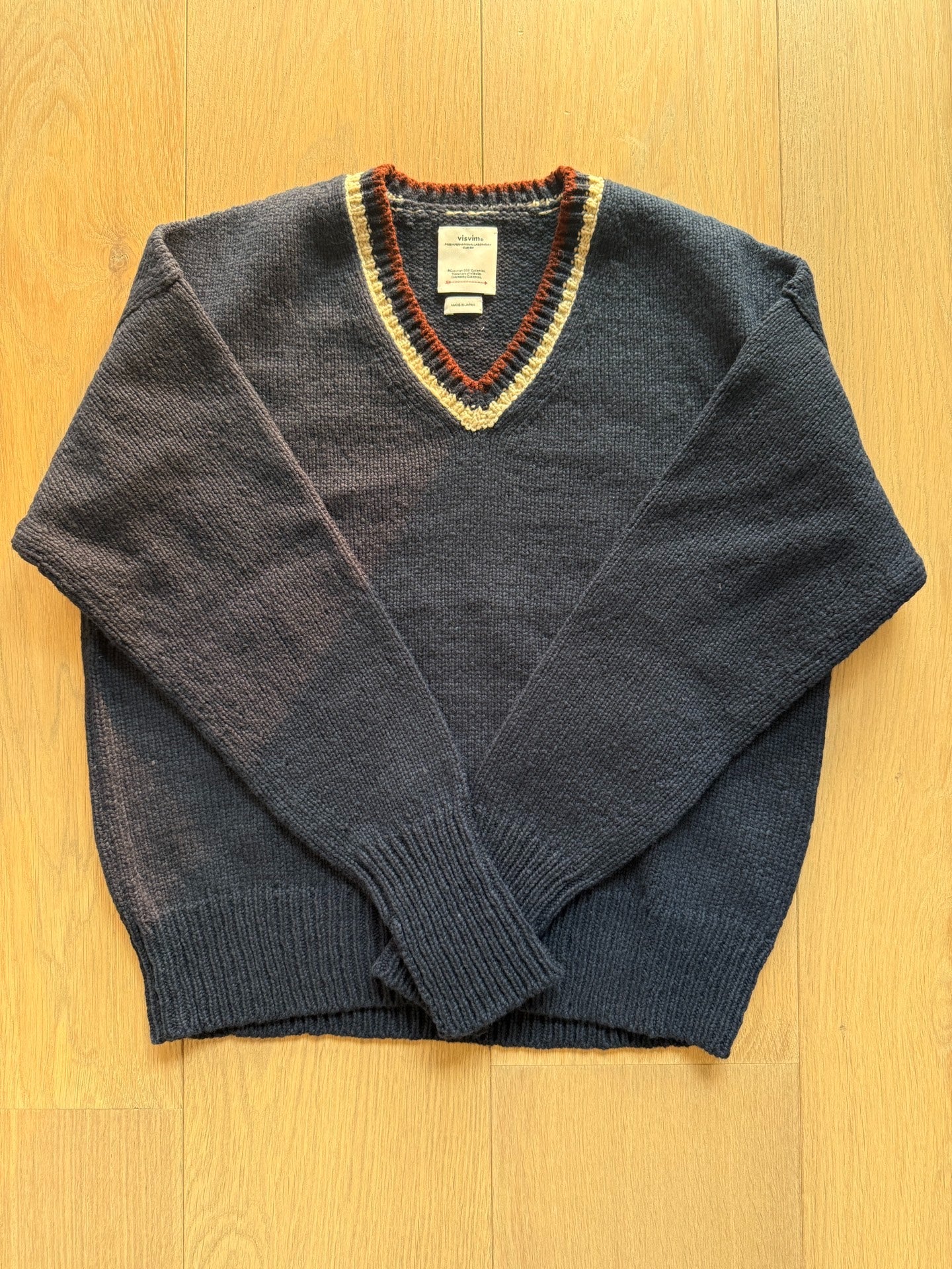 VISVIM 25AW College V-Neck Knit