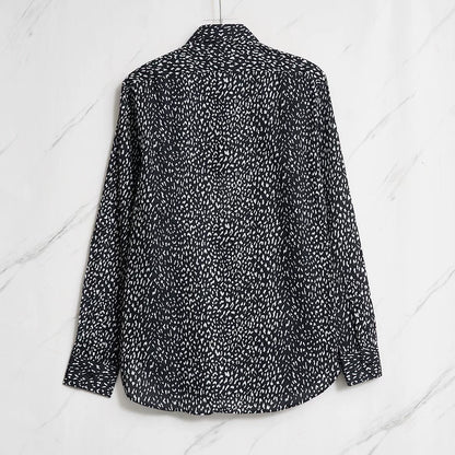 Saint Laurent Polka Dot Long-Sleeve Shirt