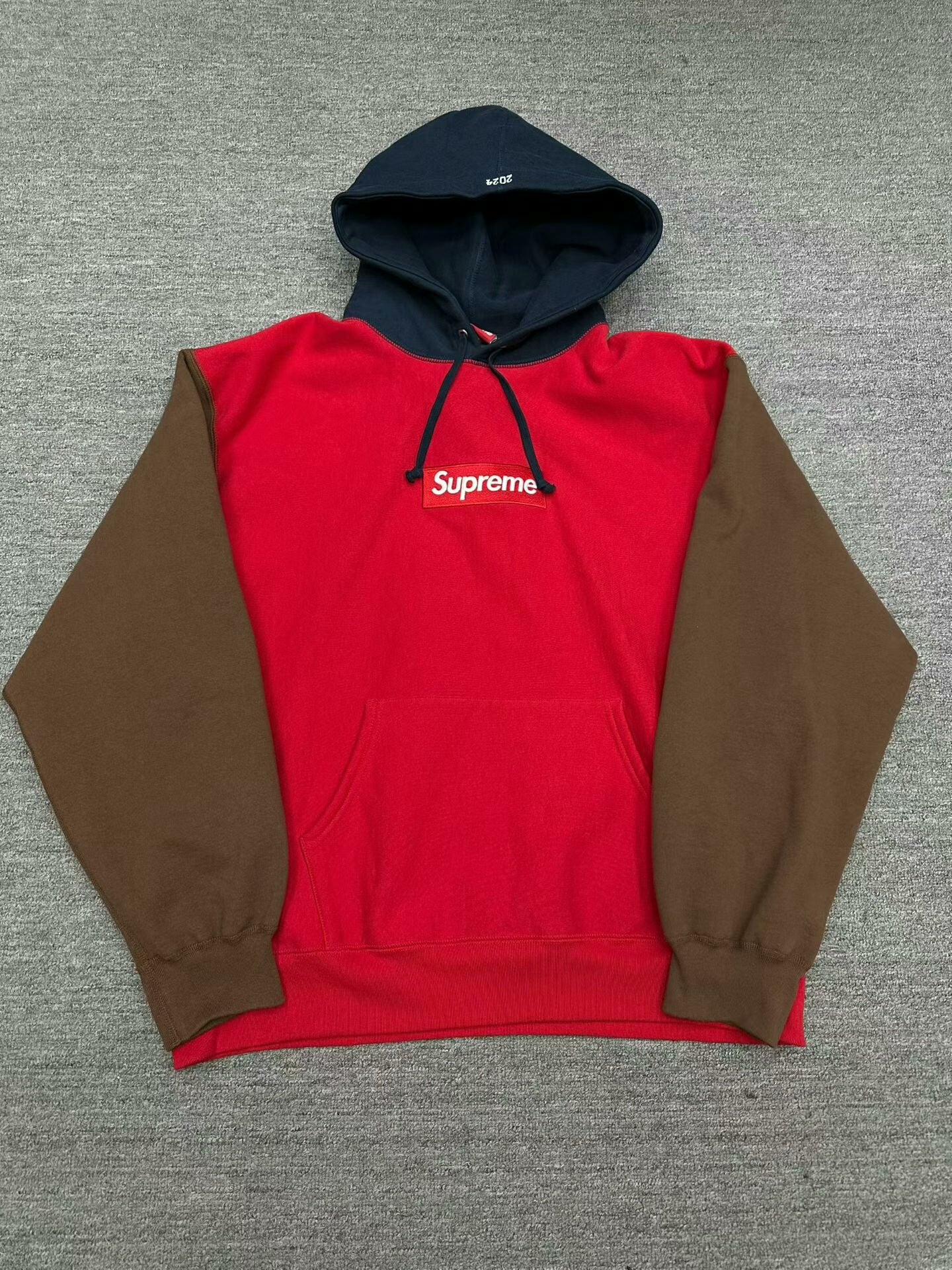 supreme 24ss color block bogo hoodie