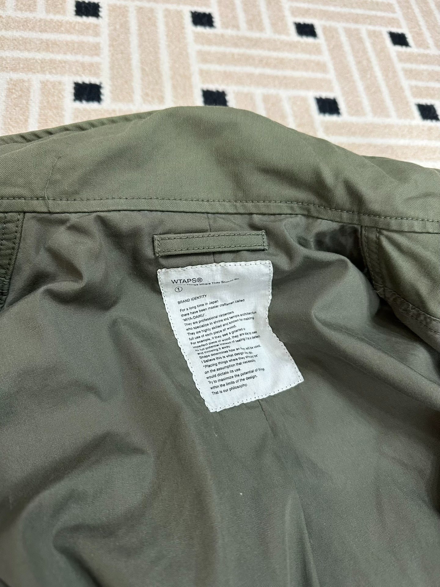 WTAPS 15AW M-65 NYCO Satin Jacket
